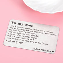 Load image into Gallery viewer, Gifts for New Dad to Be Wallet Insert Card First Time Daddy Gifts for Men Husband from Wife Pregnancy Baby Announcement Gifts for Soon to be DadFirst Father's Day Christmas Stocking Stuffer Gift