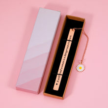 Load image into Gallery viewer, Inspirational Sunflower Bookmark or Women Female Book Lovers Birthday Engraved Bookmark with Sunflower for Her Lady Best Friend Christmas Gifts for Mom Sisters Teachers Book Club Gifts for Readers