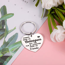 Load image into Gallery viewer, Coworker Leaving Gifts Keychain for Women Men Appreciation Goodby Keyring for Freinds Boss Colleagues Office Farewell Retirement Gifts for Leader Employees Birthday Christmas Stocking Stuffer