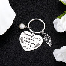 Load image into Gallery viewer, Memorial Gift for Loss of Loved One Sympathy Bereavement Keychain Gifts for Women Men Loss of Mother Father Family Friend Condolence Miscarriage gifts for Moms Pet Loss Anniversary Funeral Keyring