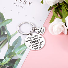 Load image into Gallery viewer, Inspirational Bible Verse Gift for Women Men Christian Christmas Baptism Religious Keychain for Daughter Son Family Freinds First Communion Confirmation Gifts for Girls Boys Godchild Easter Prayer