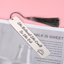 Load image into Gallery viewer, Inspirational Gifts Bookmark for Her Women Graduation Birthday Christmas to Teen Girls Daughter Friends Nurse Bookmark with Tassel for Sister BFF Bestie Reader Book Lover Bookworm Students Teacher
