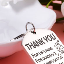 Load image into Gallery viewer, Thank You Gift Keychain for Boss Lady Mentor Appreciation Key Chain Gifts for Teacher Coach Birthday Christmas Leaving Retirement Gift for Leader Coworker Office Farewell Gift for Employee Manger