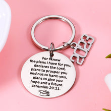 Load image into Gallery viewer, Class of 2023 Graduation Gifts for Him Her Bible Verse Gifts for Christian Gifts Keychain for Middle High School College Students Nurse Graduates 2023 Grad Ph.D. Master Religious Church Bulk Gifts