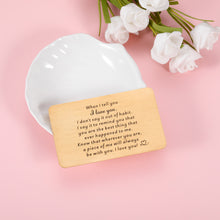 Load image into Gallery viewer, Gift Ideal for Boyfriend Husband Wallet Insert Card, Anniversary Mini Love Note for Him Her, Birthday Valentines Day Present, Metal Engraved Card for Fiance Fiancee, Christmas Stocking Stuffer