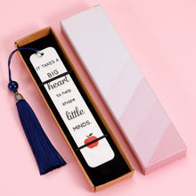 Load image into Gallery viewer, Teacher Appreciation Gifts Bookmark from Students Thank You Book Mark Gift for Mentor Tutor Nanny Christmas Birthday Present for Preschool Teachers Babysitter Teacher’s Day Stocking Stuffer