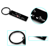 Load image into Gallery viewer, Funny Son Daughter Gifts from Mom Don't Do Stupid Keychain Love Mom for Teens Boys Girls Gag Birthday Christmas Stocking Stuffer for Teenager Him Her Graduation Valentine Humor Keychain from Mother