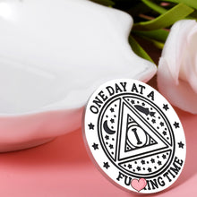 Load image into Gallery viewer, Get Well Soon Stocking Stuffers Gifts for Men Recovery Coins for 1 Year Sober Coin Gift Women Men AA Tokens One Day at a Fucking Time Coin Addiction Alcoholics Chemo Gifts Affirmation Gifts