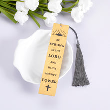 Load image into Gallery viewer, Inspirational Gift for Women Men Christian Bible Verse Bookmark with Tassel for Daughter Son Friends Christmas Baptism Religious Present for Godchild Family Graduation Confirmation Double-Side