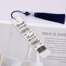 Load image into Gallery viewer, Bookmark for Women Men Coffee & Books Gift Bookmark for Book Coffee Lovers Birthday Christmas Book Mark Gifts for Friends Family Son Daughter Graduation Holiday Stocking Stuffers Present for Him Her