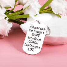 Load image into Gallery viewer, Coach Thank You Gifts Keychain for Men Women Appreciation Key Chain Gift for Baseball Football Softball Coach Team Cheer Present for Volleyball Hockey Coach Retirement Christmas Stocking Stuffers