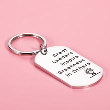 Load image into Gallery viewer, Boss Leader Appreciation Gift for Women Men Christmas Birthday Retirement Keychain for Manager Supervisor Bosses Office Presents for Employer Work Friends Boss Lady Thanksgiving Goodbye Going Away