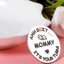 Load image into Gallery viewer, New Baby Gift for Dad Mom Decision Coins Funny New Parents Pregnancy Gift for First Time Daddy Mummy to be Christmas Birthday Baby Shower Father's Mother's Day Coin for Husband Wife Double-Sided