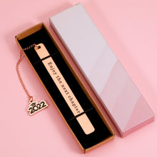 Load image into Gallery viewer, 2022 Graduation Gifts Bookmark for Him Her - Enjoy The Next Chapter Class of 2022 Birthday Grad Gifts in Bulk for Daughter Son Friends Senior High School Students from Teacher College Master