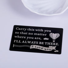 Load image into Gallery viewer, Wallet Card Birthday Christmas for Boyfriend Husband Anniversary Valentines Card for Family Son Daughter Wedding Engagement Gift for Groom Bride Fiance Fiancee Mini Love Note Stocking Stuffers