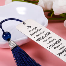 Load image into Gallery viewer, Inspirational Bookmarks Gift for Women Men Kids Bookmark with Tassel Book Lovers Birthday Christmas Graduation Gifts for Friends Son Daughter Gift from Mom Dad Teacher Get Well Soon Gifts Book Marks