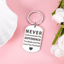 Load image into Gallery viewer, Appreciation Gift Keychain for Employees Teachers Thank You Leaving Goodbye Gift for Boss Leader Coach Coworkers Retirement Going Away Office Keyring for Social Workers Women Men Team Members
