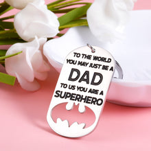 Load image into Gallery viewer, Dad Christmas Fathers Day Birthday Gifts Keychain from Daughter Son Daddy Valentine Gift for Stepdad New Dad to Be Husband from Kids Stepdaughter Wife Father of The Bride Wedding Presents Men Him
