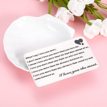Load image into Gallery viewer, Anniversary Wallet Card for Him Husband Boyfriend from Wife Girlfriend Valentines Day Christmas Wallet Insert Card for Women Men Hubby Wifey Wedding Engagement Gifts for Fiance Fiancee Groom Bride
