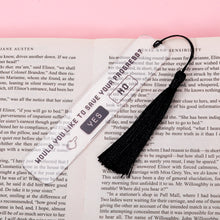 Load image into Gallery viewer, Anime Bookmark Acrylic Funny Bookmark for Final Fantasy Fans Teen Boys Girls Son Daughter Reading Gift for Booklover Christmas Birthday Gifts Would You Like to Save Your Progress Book Mark