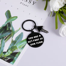 Load image into Gallery viewer, Team Key Chain Gifts for Players Coaches Employee Appreciation Gift Keychain for Women Men Thank You Keyring for Team Member Coworker Friends Retirement Goodbye Christmas Present for Supervisor Mentor