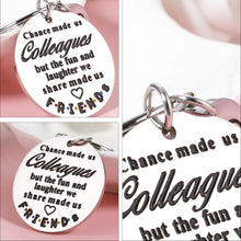 Load image into Gallery viewer, Coworker Leaving Gifts Keychain for Women Men Appreciation Goodby Office Keyring for Boss Colleagues Work Friends Farewell Retirement Gifts for Leader Employees Birthday Christmas Stocking Stuffer