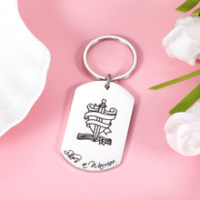 Load image into Gallery viewer, Inspirational Gifts Keychain for Women Sobriety Addiction Recovery Cancer Survivor Encouragement Gifts for Friends Family Surgery Sympathy Cancer Survivor Key Chian Warrior AA NA Recover Keyring