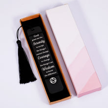 Load image into Gallery viewer, Sobriety Recovery AA Gifts Bookmark for Women Men Serenity Prayer Gift Christian Bookmark After Surgery Cancer Survivor Gifts Book Mark Inspirational Addiction Birthday Christmas Gifts for Friends