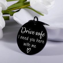 Load image into Gallery viewer, Boyfriend Gifts from Girlfriend Stocking Stuffers for Boyfriend Husband Drive Safe Keychain Valentines Gifts Keychain for Son Daughter Husband Birthday Present from Wife Fiance Couple Gifts