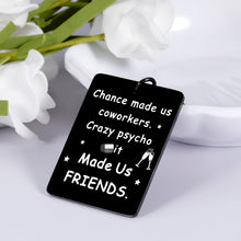 Load image into Gallery viewer, Funny Coworker Appreciation Leaving Gifts Keychain for Women Men Thank You Goodby Keyring for Freinds Boss Colleagues Office Farewell Retirement Gifts for Leader Employees Birthday Christmas Present