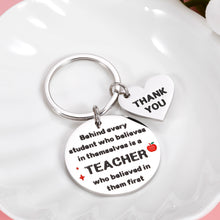 Load image into Gallery viewer, Teacher Appreciation Gift Keychain Thank You Gifts Bulk for Teacher Mentor Principal Teacher’s Day Presents for Preschool Teachers Summer Back to School End of Year Birthday Present from Student