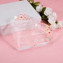 Load image into Gallery viewer, Christian Gifts Stocking Stuffers for Women Inspirational Bible Scripture Gifts for Girls Prayers Religious Motivational Paperweight Decorations Positive Table Decor Keepsake for Birthday Christmas