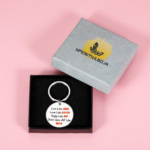 Load image into Gallery viewer, Yellowstone TV Show Merchandise Keychain Souvenir for Yellowstone Fans Lover Inspire Keyring for Women Men Best Friend BFF Birthday Christmas Gift Live Like John Don't Give AF Like Beth