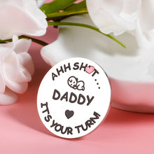 Load image into Gallery viewer, New Baby Gift for Dad Mom Decision Coins Funny New Parents Pregnancy Gift for First Time Daddy Mummy to be Christmas Birthday Baby Shower Father's Mother's Day Coin for Husband Wife Double-Sided