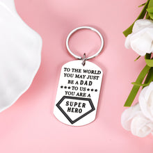Load image into Gallery viewer, Dad Christmas Stocking Stuffers for Father's Day Gift Keychain from Daughter Son, Birthday Valentines's Day Gifts for Dad Stepdad New Dad, Christmas Gift for Daddy, Father of The Bride Gift