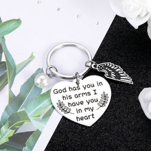 Load image into Gallery viewer, Memorial Gift for Loss of Loved One Sympathy Bereavement Keychain Gifts for Women Men Loss of Mother Father Family Friend Condolence Miscarriage gifts for Moms Pet Loss Anniversary Funeral Keyring