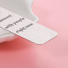 Load image into Gallery viewer, SC TV Show Merchandise Gifts David Rose Bookmark for Women Men Funny Quote Items Bookmark for Book Lovers Humor Birthday Christmas Gift for SC Fans Friends I'm Trying Hard Not to Connect with People