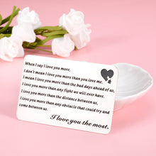 Load image into Gallery viewer, Anniversary Wallet Card for Him Husband Boyfriend from Wife Girlfriend Valentines Day Christmas Wallet Insert Card for Women Men Hubby Wifey Wedding Engagement Gifts for Fiance Fiancee Groom Bride