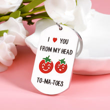 Load image into Gallery viewer, Funny Pun Valentines Day Gift Keychain for Boyfriend Girlfriend Anniversary Birthday Wedding Keyring Gift for Husband Fiancé from Wife Fiancée Christmas I Love You Gift for Mom Dad Women Men