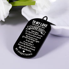 Load image into Gallery viewer, Gifts Keychain for Boyfriend Him from Girlfriend to My Love Gift Keyring for Husband from Wife Valentine Anniversary Birthday Gifts for Fiance Hubby Couples Wedding Father’s Day Christmas Present