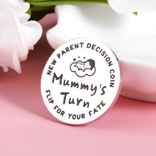 Load image into Gallery viewer, Gifts for New Dad Mom Decision Coins Parents Pregnancy Gift for First Time Daddy Mummy to be Funny Baby Shower Father's Mother's Day Coin for Husband Wife Christmas Birthday Present for Women Men