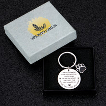 Load image into Gallery viewer, Pet Memorial Gift Keychain for Pets Dogs Cats Lover Owner Loss of Pet Keychain for Women Men Freinds Pet Loss Sympathy Gifts When Tomorrow Starts Without Me Remembrance Gift Keyring for Pet Lover