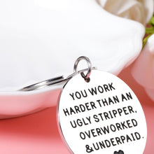 Load image into Gallery viewer, Funny Christmas Stocking Stuffers for Boss Lady Employee Appreciation Gifts for Coworker Boss Appreciation Keepsake Office Thank You Keychain for Colleagues Friends Going Away Leaving Gifts in Bulk