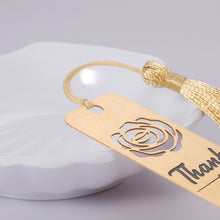 Load image into Gallery viewer, Thank You Gifts Bookmark for Women Men Appreciation Gift for Teacher Mentor Employees Birthday Christmas Bookmark with Tassel for Friend Book Lover Coworker Graduation Back to School Leaving Present