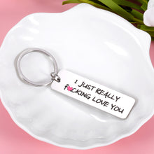 Load image into Gallery viewer, Couple Keychain Gifts for Him Her Birthday Wedding Anniversary Gift For Boyfriend Husband Fiance from Girlfriend Wife I Love you Present for Friends BFF Valentine Christmas for Women Men Engagement