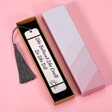 Load image into Gallery viewer, Inspirational Gifts Bookmark for Her Women Graduation Birthday Christmas to Teen Girls Daughter Friends Nurse Bookmark with Tassel for Sister BFF Bestie Reader Book Lover Bookworm Students Teacher