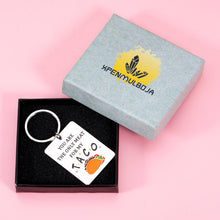 Load image into Gallery viewer, Christmas Gifts for Boyfriend Husband Naughty Stocking Stuffers Anniversary Valentines Keychain for Him I Love You Gifts for Finance Engagement Wedding Gift for Groom from Wife Girlfriend Taco Gifts
