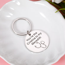 Load image into Gallery viewer, Best Friend Valentines Keychain Gifts for Women Christmas Birthday Keychain Gifts for BFF Soul Sister Girls Graduation Anniversary Friendship Jewelry for Medical Nurses Friends Grey's Anatomy Set 2Pcs