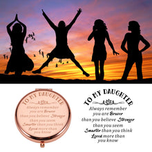 Load image into Gallery viewer, XPENMULBOJA Stocking Stuffers for Daughter from Mom Compact Mirror for Teens Girls Birthday Graduation Inspirational Make Up Gifts for Teenage Girls 16th18th 21st Wedding Valentines Mothers Day