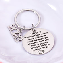 Load image into Gallery viewer, Class of 2023 Graduation Gifts for Him Her Bible Verse Gifts for Christian Gifts Keychain for Middle High School College Students Nurse Graduates 2023 Grad Ph.D. Master Religious Church Bulk Gifts